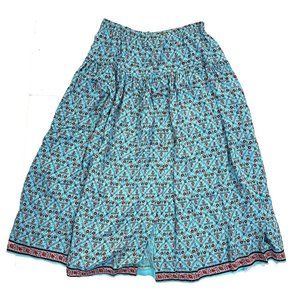 Saddle Ridge Vintage Collection Skirt‎ M Floral Maxi Western Prairie Made in USA